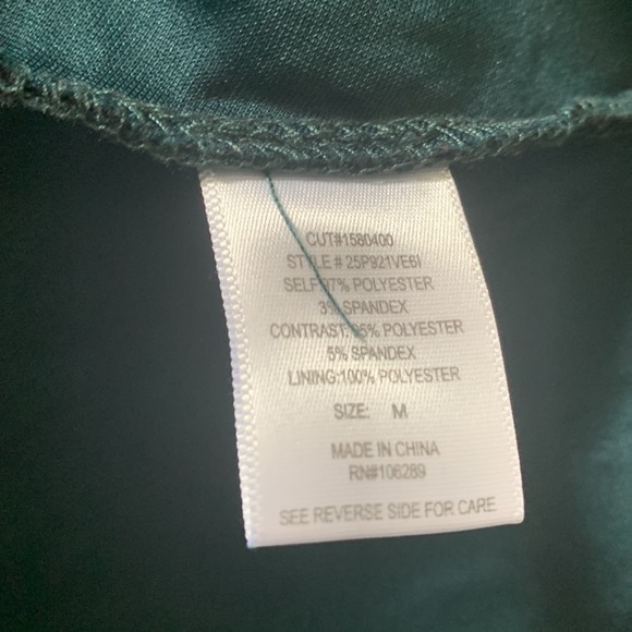 High Neck Patterned Velvet Dress - Picture 5 of 5